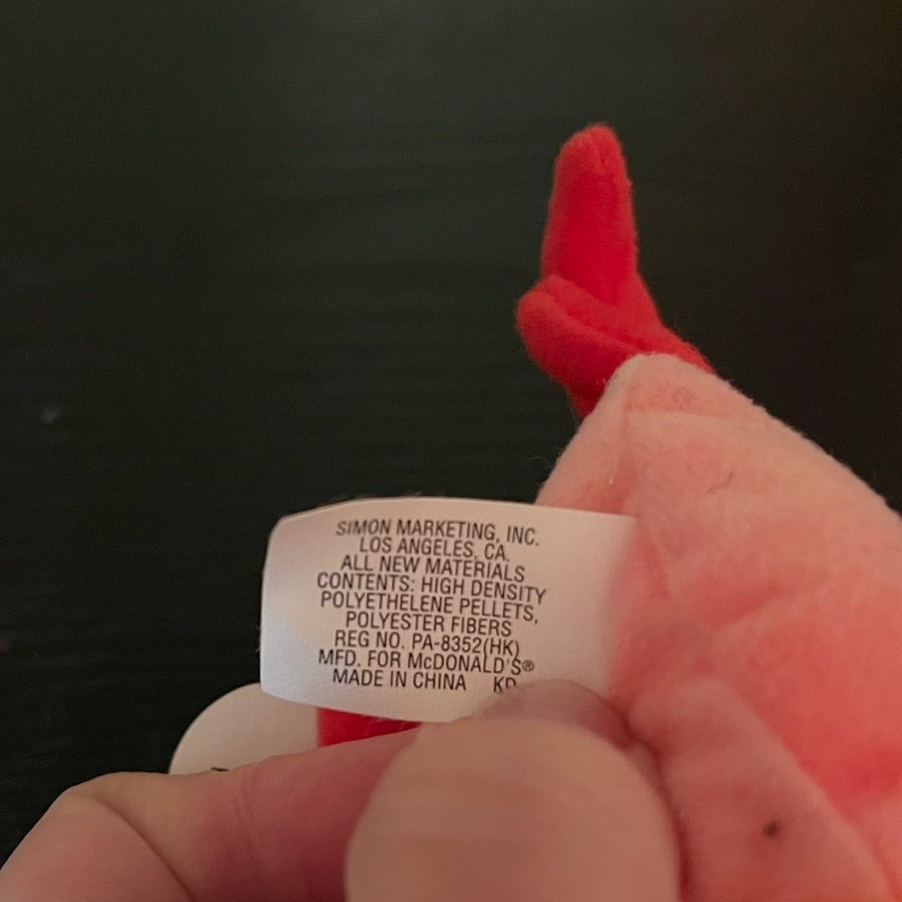 Teenie Beanie Baby Strut the Rooster McDonalds Ty Beanie Baby - Picture 8 of 8